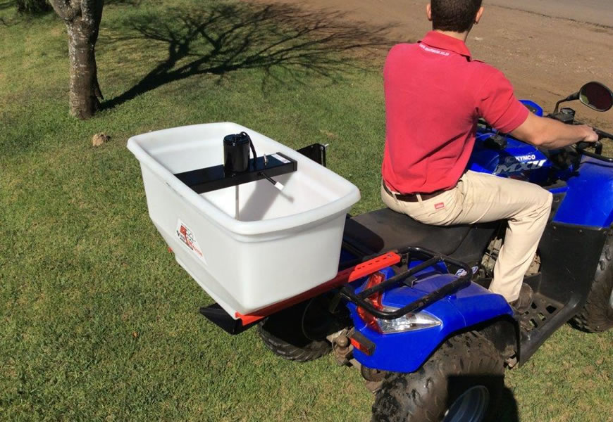 Mounted Electric Broadcast Spreader, Spreading granular fertilizers,Spreading slug/snail pellets, Spreading seed and seed/sand mixes, Spreading rodent pellets